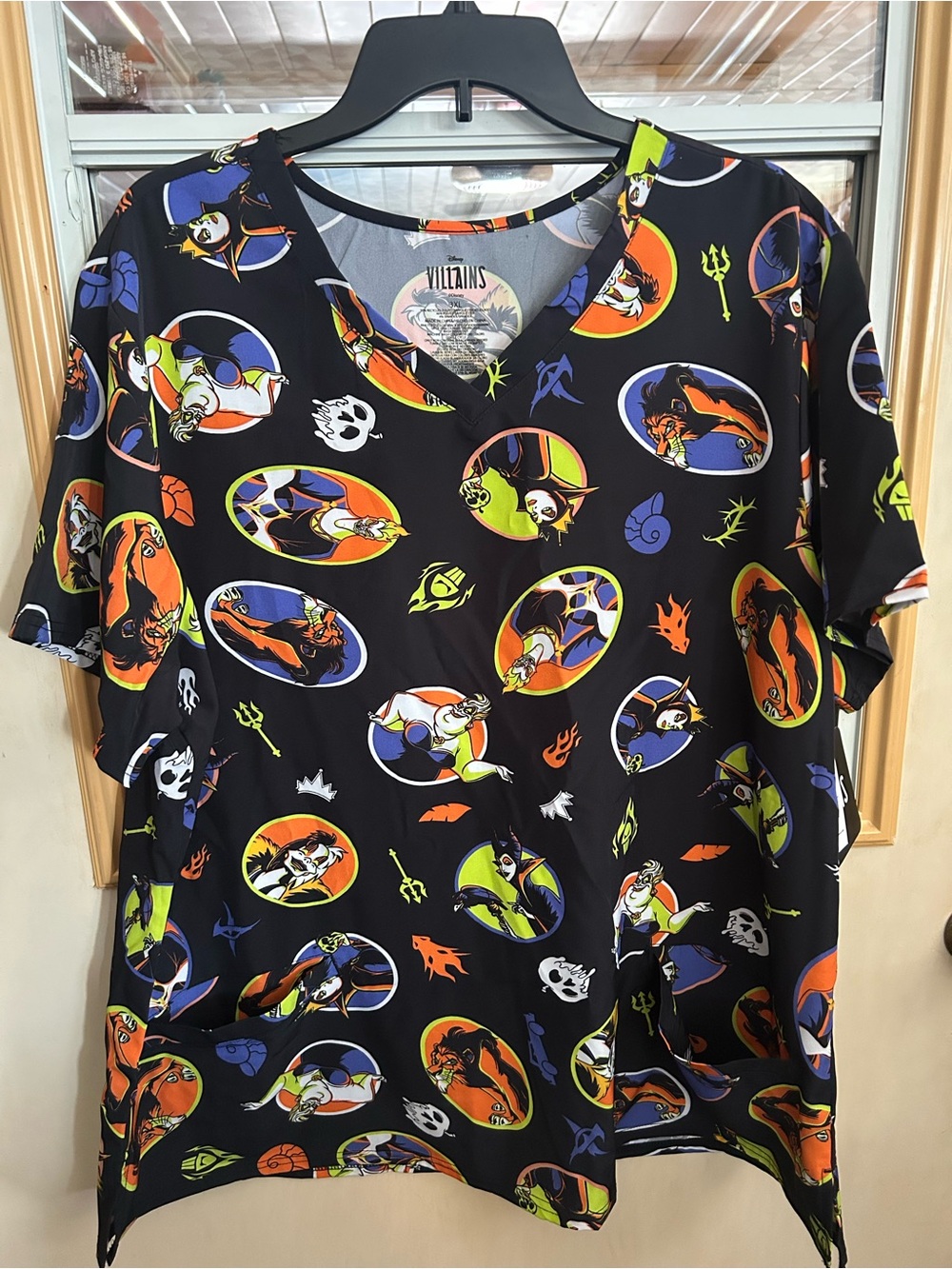 Disney Villains Scrub Top